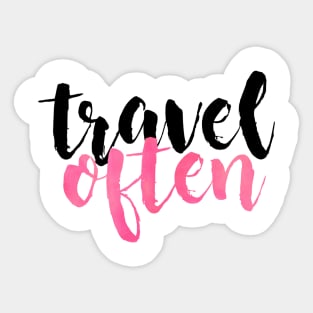 Travel Often Sticker